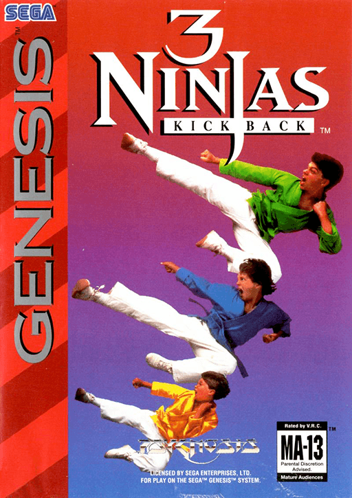 3 Ninjas Kick Back original box art cover