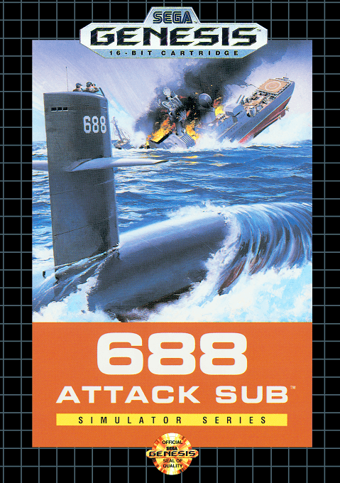 688 Attack Sub original box art cover