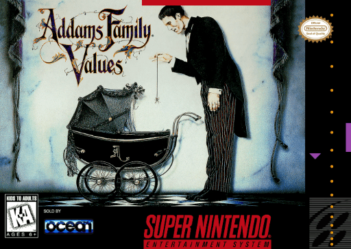 Addams Family Values original box art cover