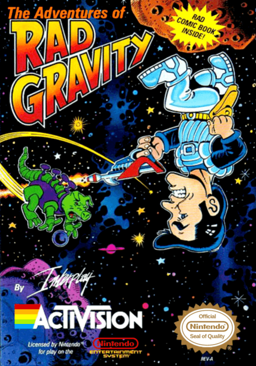 Adventures of Rad Gravity, The cover