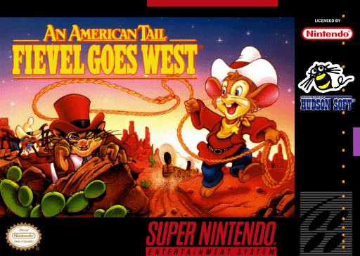 American Tail, An - Fievel Goes West original box art cover