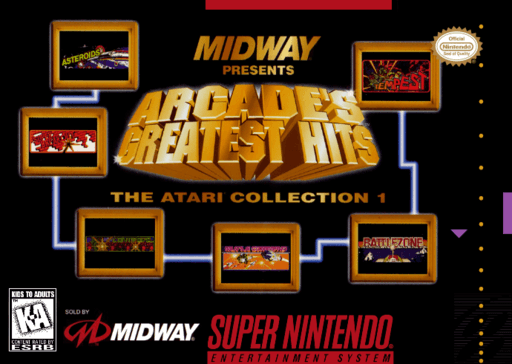 Arcade's Greatest Hits - The Atari Collection 1 original box art cover