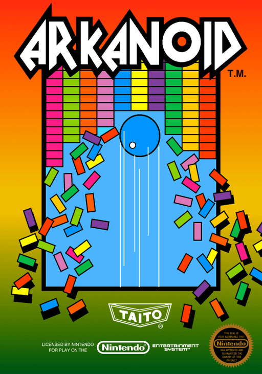 Arkanoid original box art cover