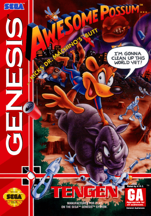 Awesome Possum... ...Kicks Dr. Machino's Butt original box art cover