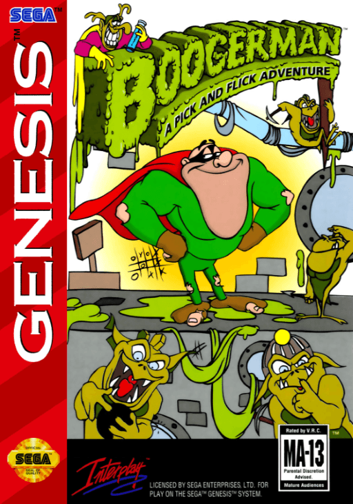 Boogerman - A Pick and Flick Adventure original box art cover