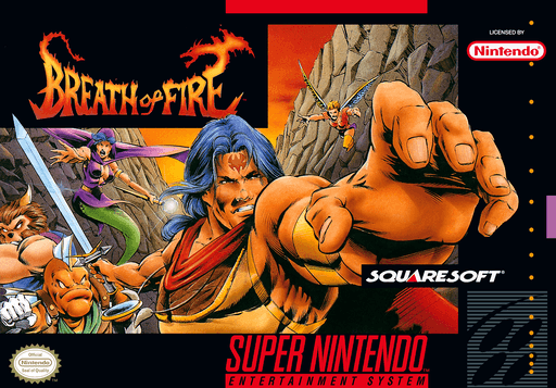 Breath of Fire original box art cover