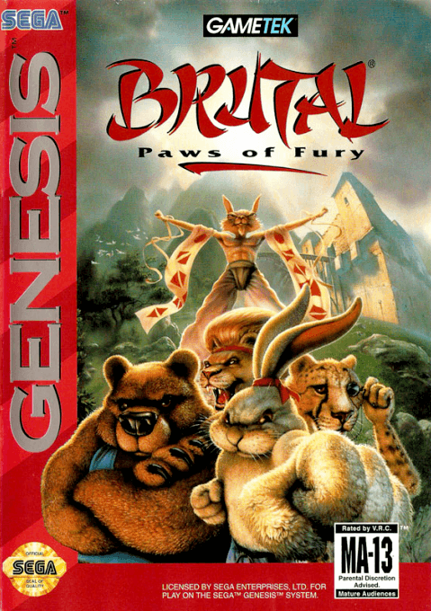 Brutal - Paws of Fury original box art cover