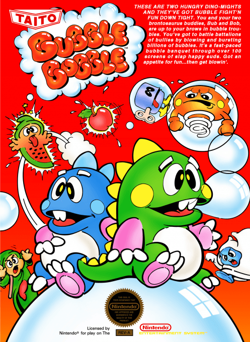 Bubble Bobble (Hack) original box art cover