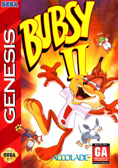 Bubsy 2 original box art cover