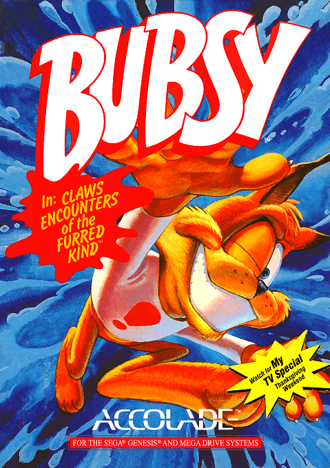 Bubsy in - Claws Encounters of the Furred Kind original box art cover