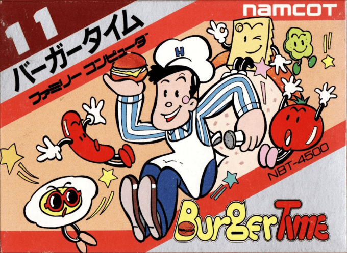 Burger Time original box art cover