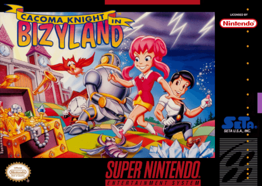 Cacoma Knight in Bizyland original box art cover