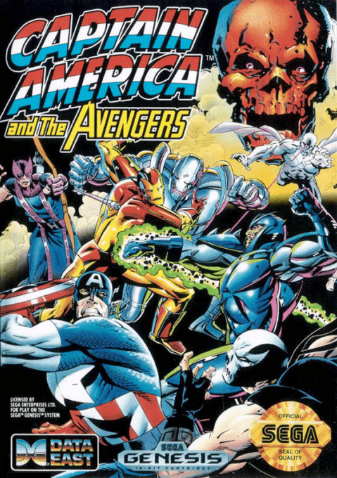 Captain America and the Avengers original box art cover