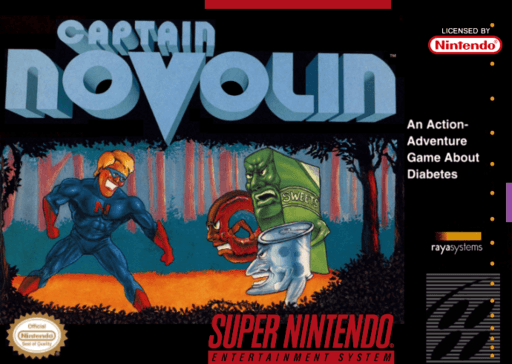 Captain Novolin original box art cover