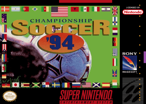Championship Soccer '94 original box art cover