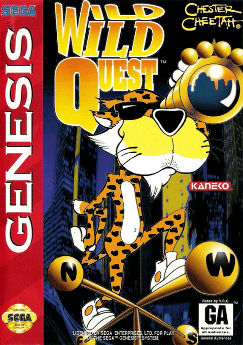 Chester Cheetah - Wild Wild Quest original box art cover