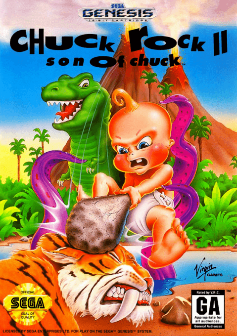Chuck Rock 2 - Son of Chuck original box art cover