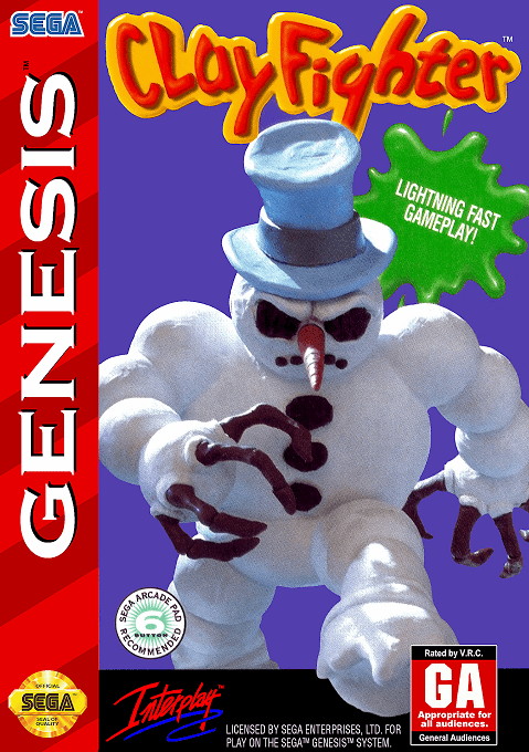 ClayFighter original box art cover