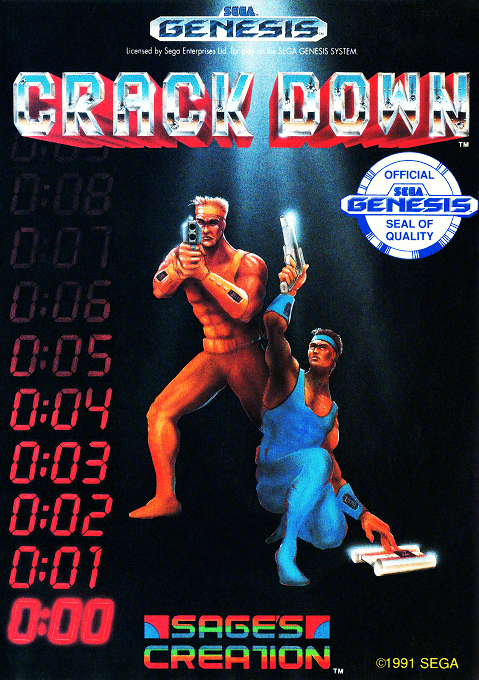 Crack Down original box art cover