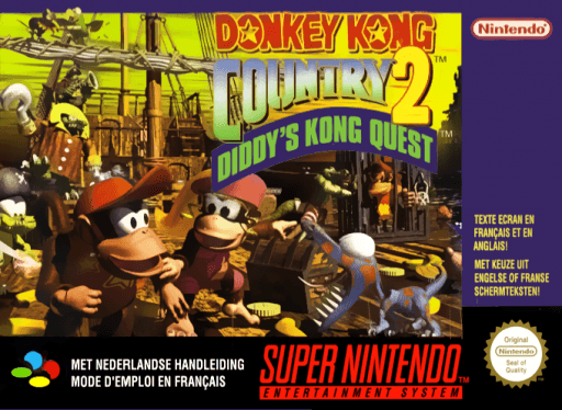 Donkey Kong Country 2 - Diddy's Kong Quest original box art cover