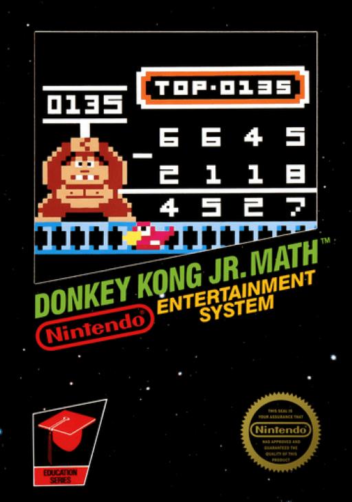 Donkey Kong Jr. Math original box art cover