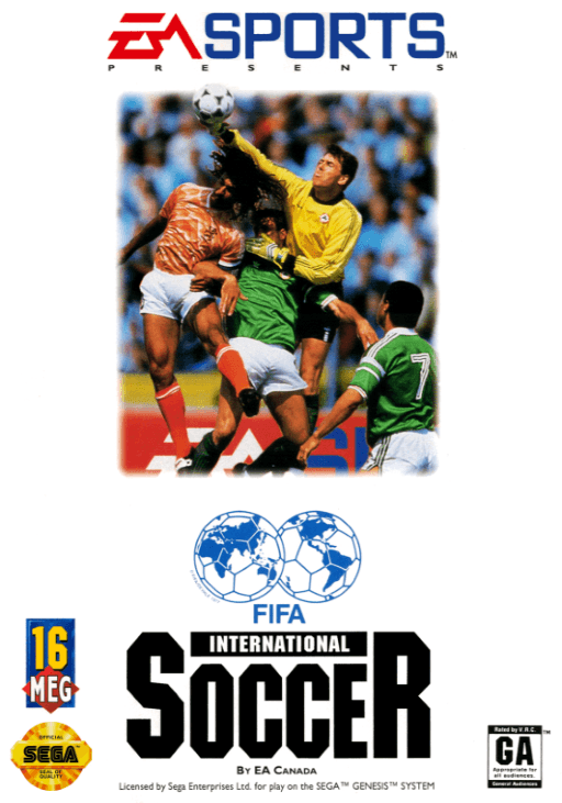 FIFA International Soccer original box art cover