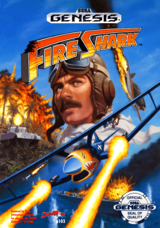 Fire Shark original box art cover