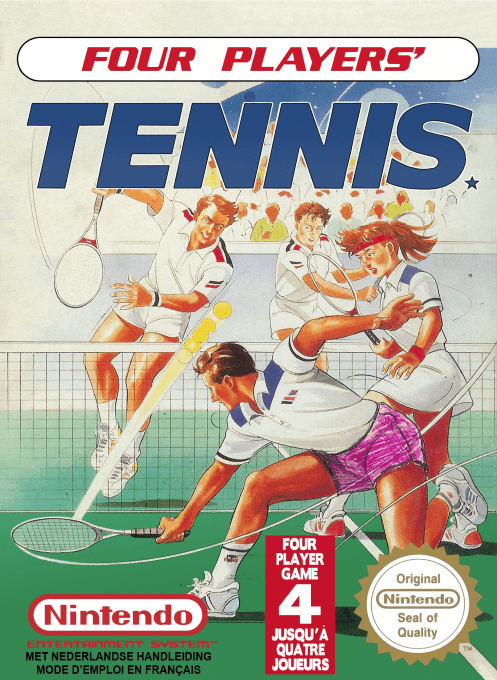 Four Players Tennis original box art cover