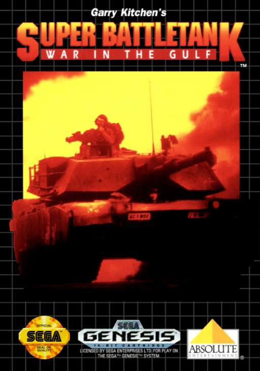 Garry Kitchen's Super Battletank - War in the Gulf original box art cover