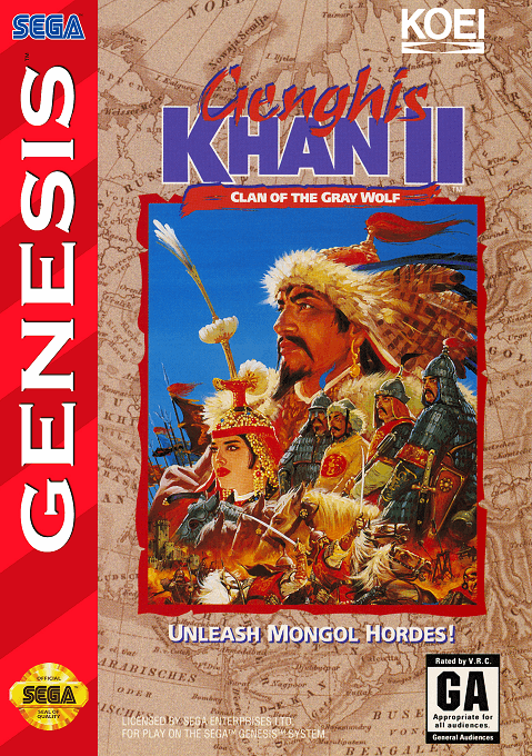 Genghis Khan 2 - Clan of the Gray Wolf original box art cover