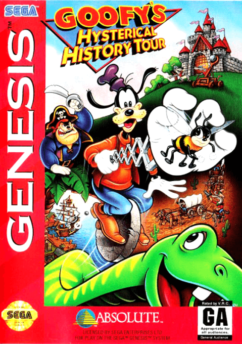 Goofy's Hysterical History Tour original box art cover