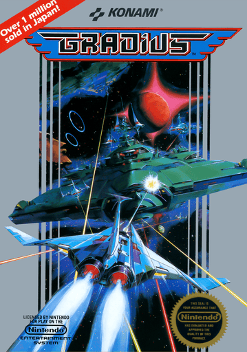 Gradius original box art cover