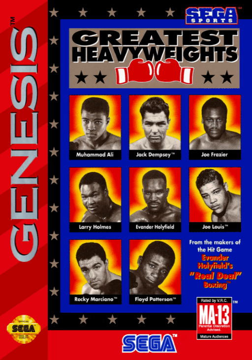Greatest Heavyweights original box art cover