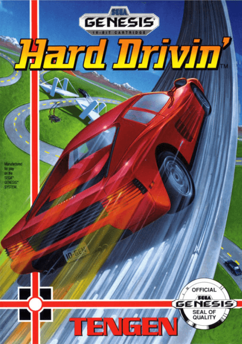 Hard Drivin' original box art cover
