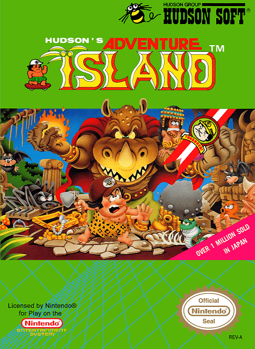 Hudson's Adventure Island original box art cover