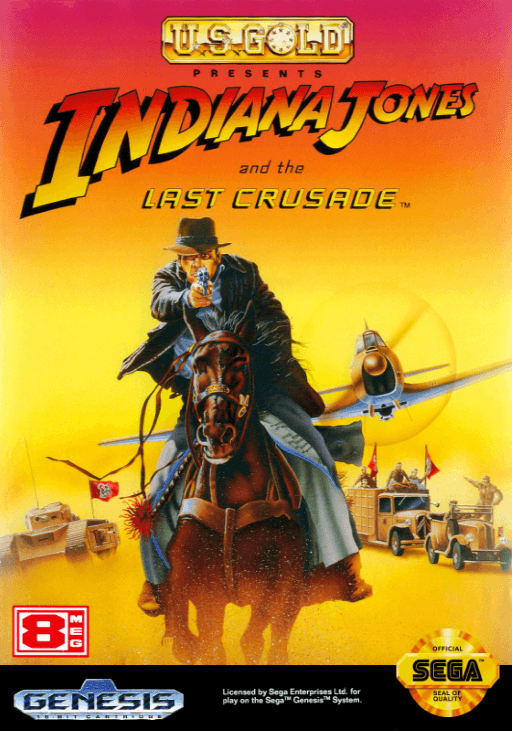 Indiana Jones and the Last Crusade original box art cover