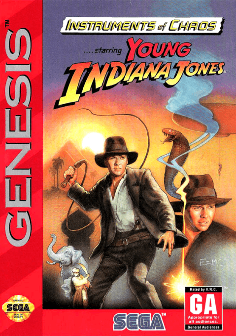 Instruments of Chaos Starring Young Indiana Jones original box art cover