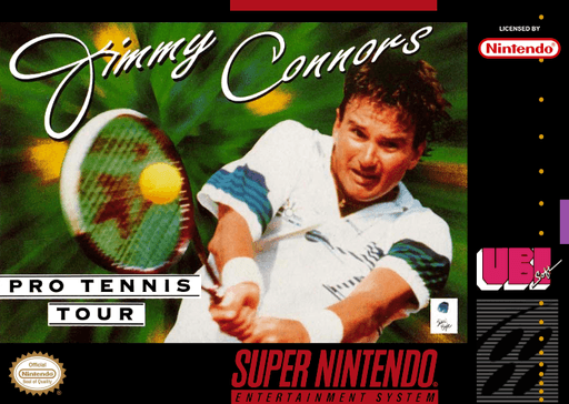 Jimmy Connors Pro Tennis Tour original box art cover