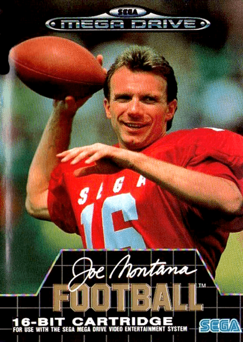 Joe Montana Football original box art cover