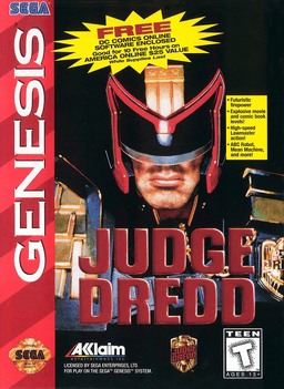 Judge Dredd original box art cover