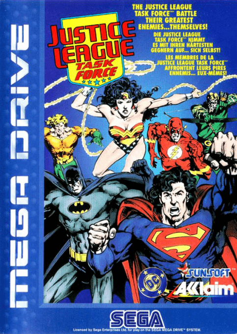 Justice League Task Force original box art cover