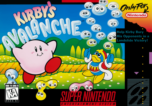 Kirby's Avalanche original box art cover