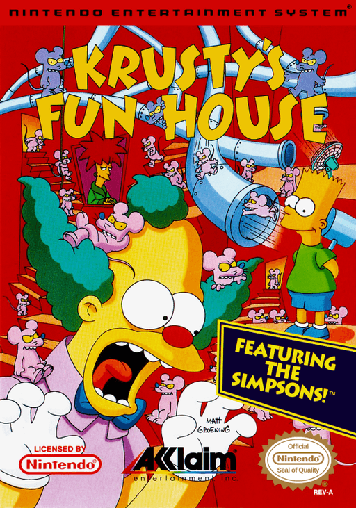 Krusty's Fun House original box art cover