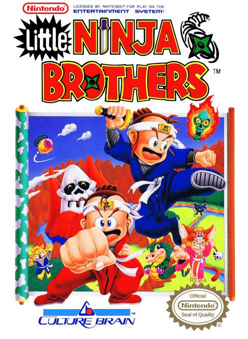 Little Ninja Brothers (Europe) original box art cover