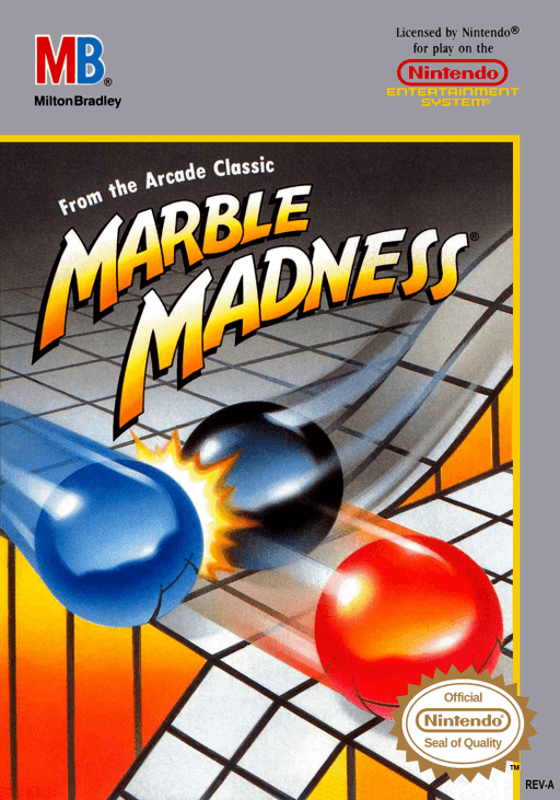 Marble Madness original box art cover