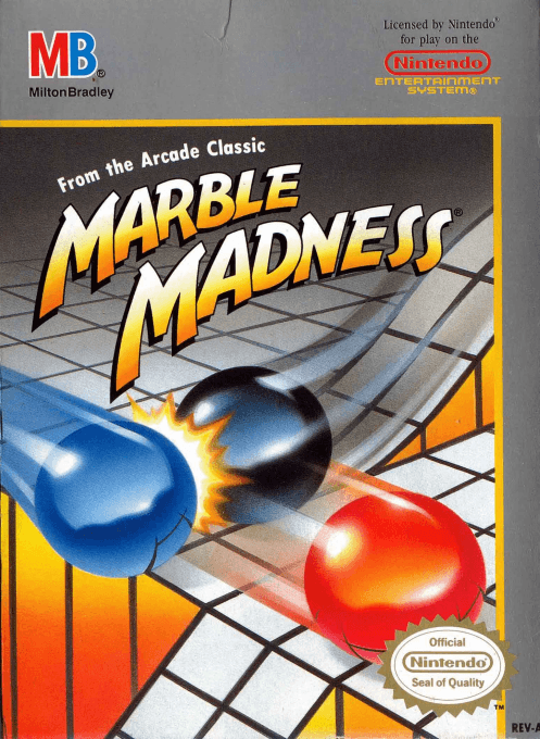Marble Madness (Europe) original box art cover