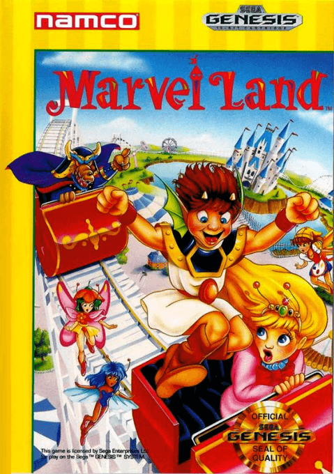 Marvel Land original box art cover
