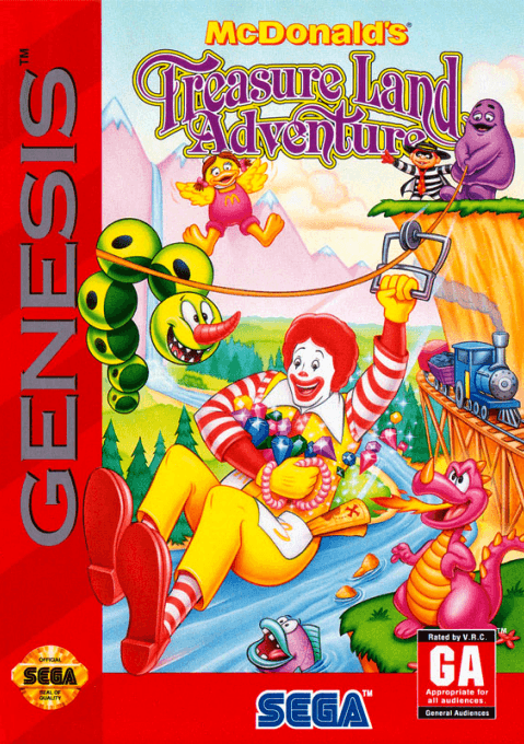 McDonald's Treasure Land Adventure original box art cover