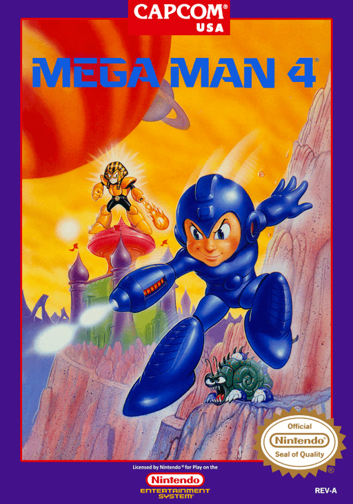 Mega Man 4 original box art cover