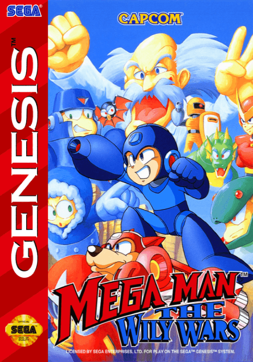 Mega Man - The Wily Wars original box art cover